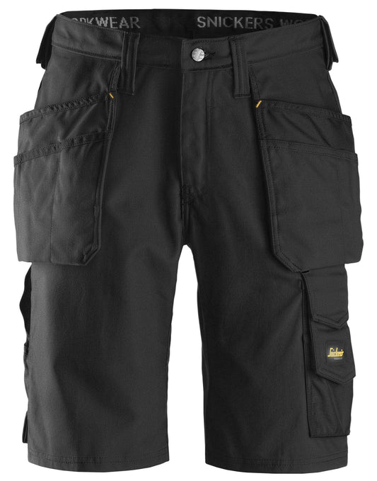 Snickers Workwear 3014 Pantalones cortos de trabajo Canvas+ negro