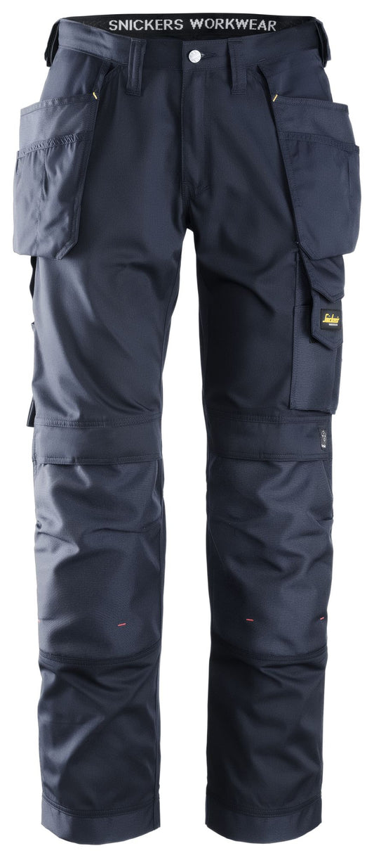 Snickers Workwear 32119595152 - 3211 Pantalón largo CoolTwill con bolsillos flotantes azul marino talla 152