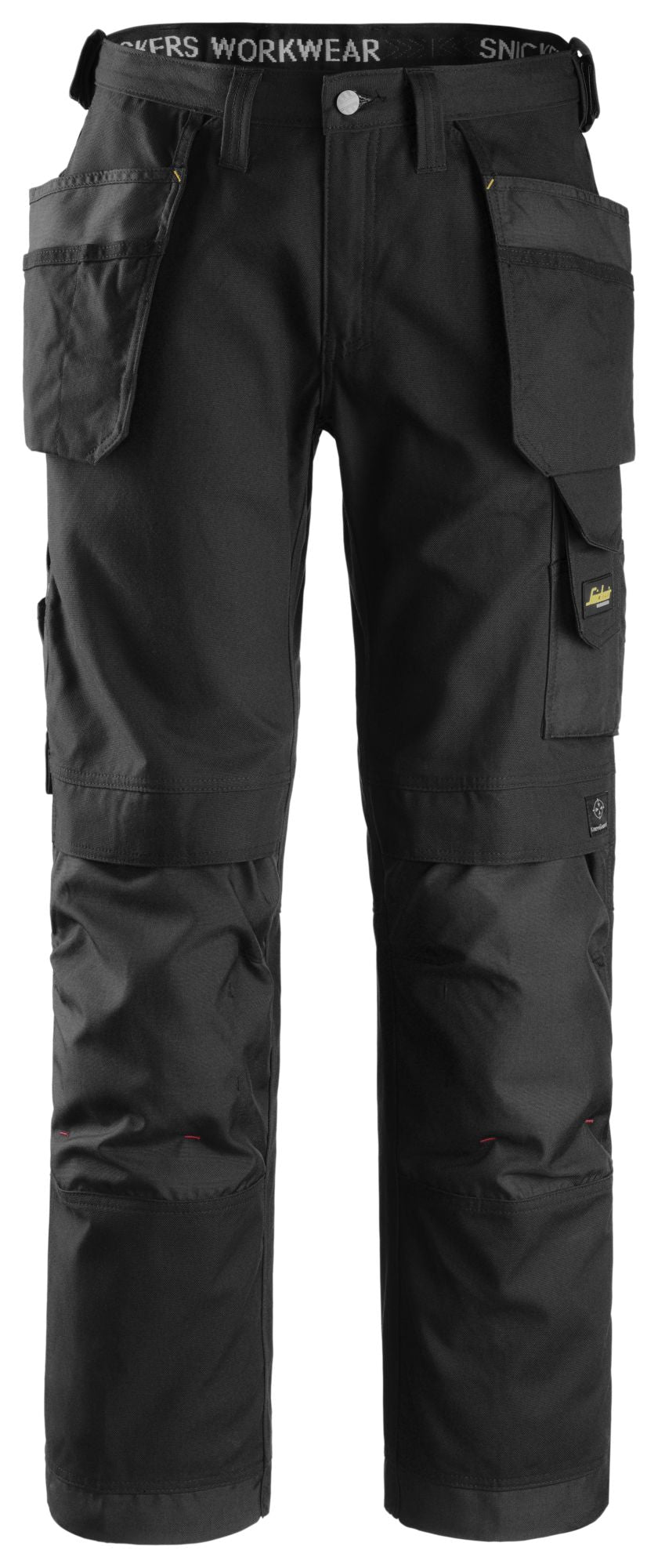 Snickers Workwear 3214 Pantalones largos de trabajo Canvas+ bolsillos flotantes Negro