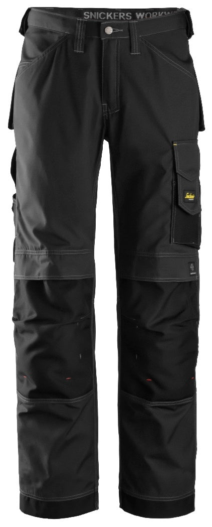 Snickers Workwear 3313 Pantalones largos de trabajo Rip-Stop negros