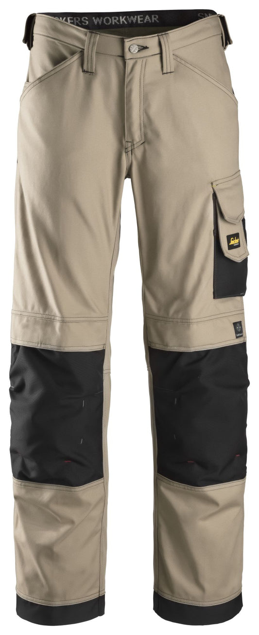 Snickers Workwear 3314 Pantalones largos de trabajo Canvas+ Kaki / Negro