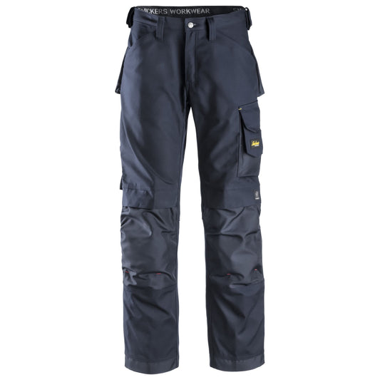 Snickers Workwear 3314 Canvas+ Long Work Trousers Navy