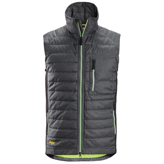 Snickers Workwear - 4512 Chaleco aislante AllroundWork 37.5® gris acero-negro