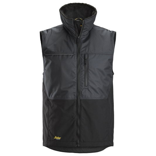 Snickers Workwear - 4548 AllroundWork Winter Vest, Steel Grey/Black