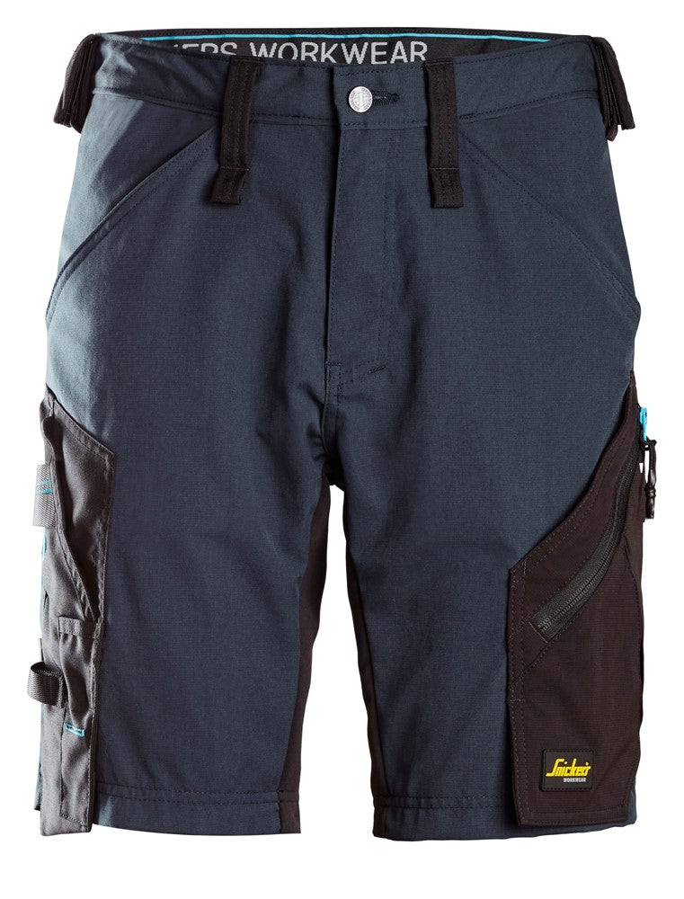 Snickers Workwear 61129504050 - 6112 Pantalones cortos de trabajo LiteWork 37.5® azul marino-negro talla 50