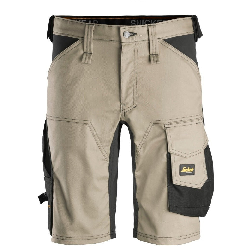 Snickers Workwear - 6143 Slim Fit AllroundWork Stretch Shorts Beige/Black