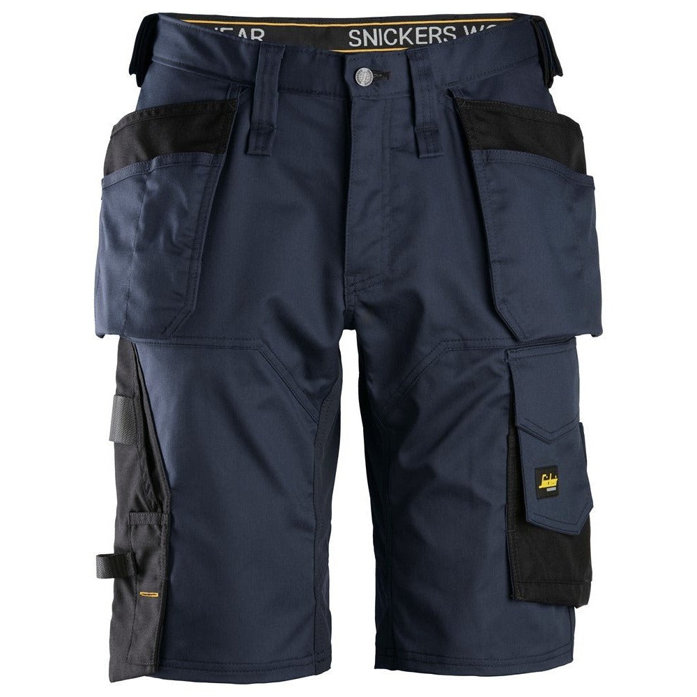 Snickers Workwear - 6151 AllroundWork Loose Fit Stretch Shorts with Floating Pockets Navy/Black