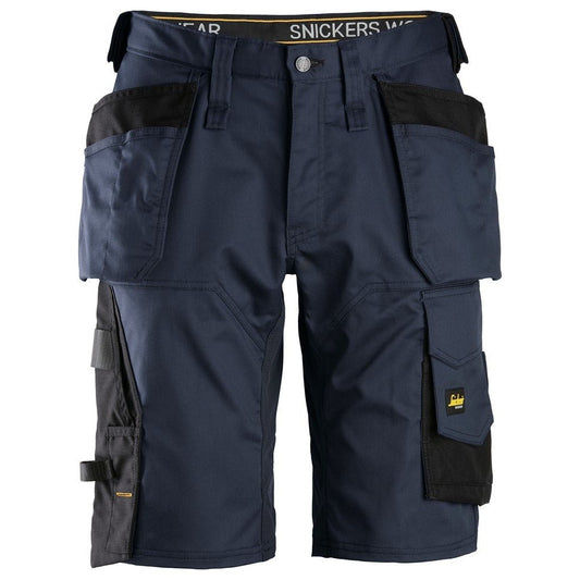 Snickers Workwear - 6151 AllroundWork Loose Fit Stretch Shorts with Floating Pockets Navy/Black
