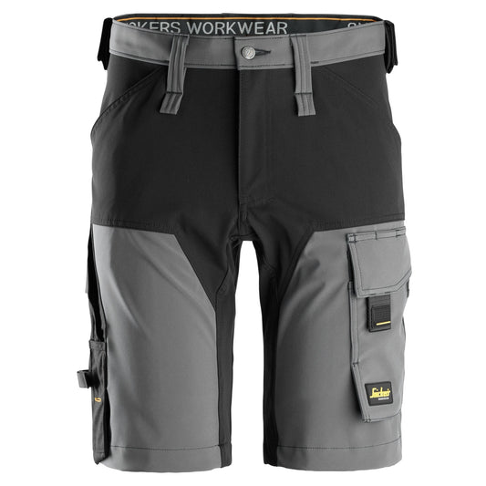 Snickers Workwear - 6173 Pantalones cortos de trabajo elásticos AllroundWork grises
