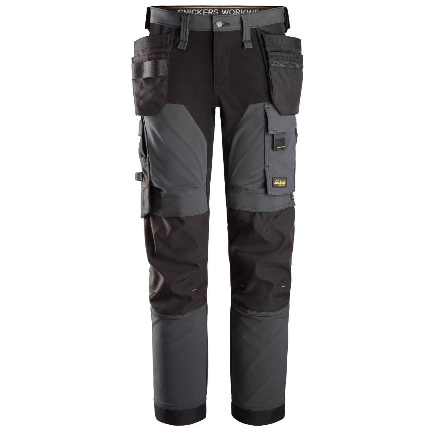 Snickers Workwear - 6275 AllroundWork 4-Way Stretch Long Work Trousers with Floating Pockets, Steel Grey