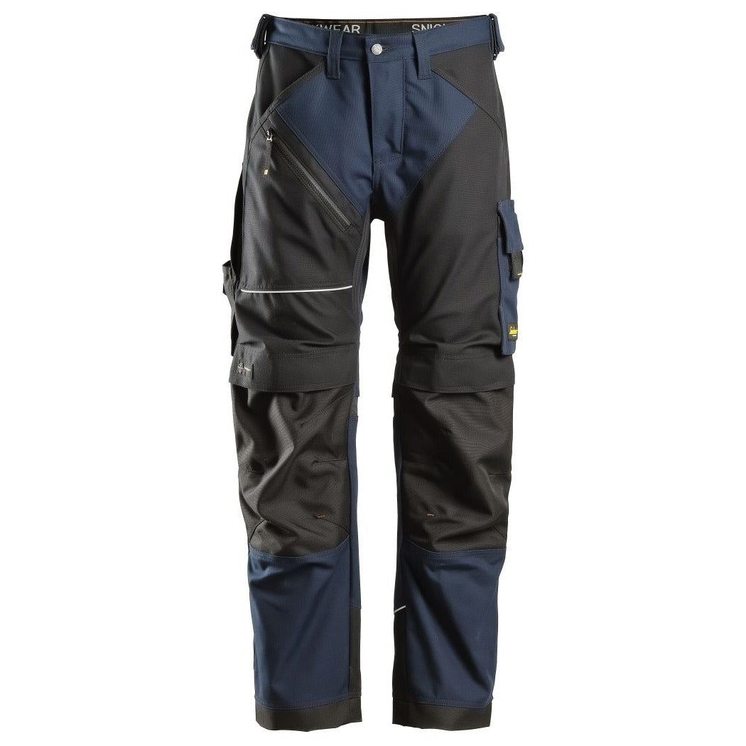 Snickers Workwear - 6314 Canvas+ RuffWork Long Trousers Navy/Black