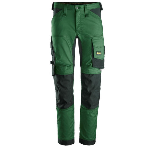 Snickers Workwear - 6341 AllroundWork Slim Fit Stretch Work Trousers Forest Green/Black
