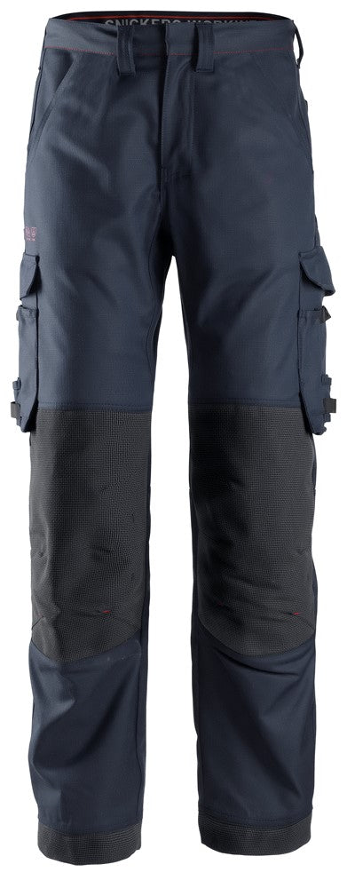 Snickers Workwear 63629500052 - 6362 Pantalones largos de trabajo con bolsillos simétricos ProtecWork azul marino talla 52