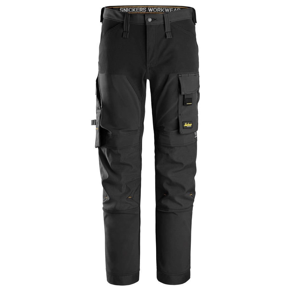 Snickers Workwear - 6375 Pantalones largos de trabajo elasticos 4 vias AllroundWork color negro