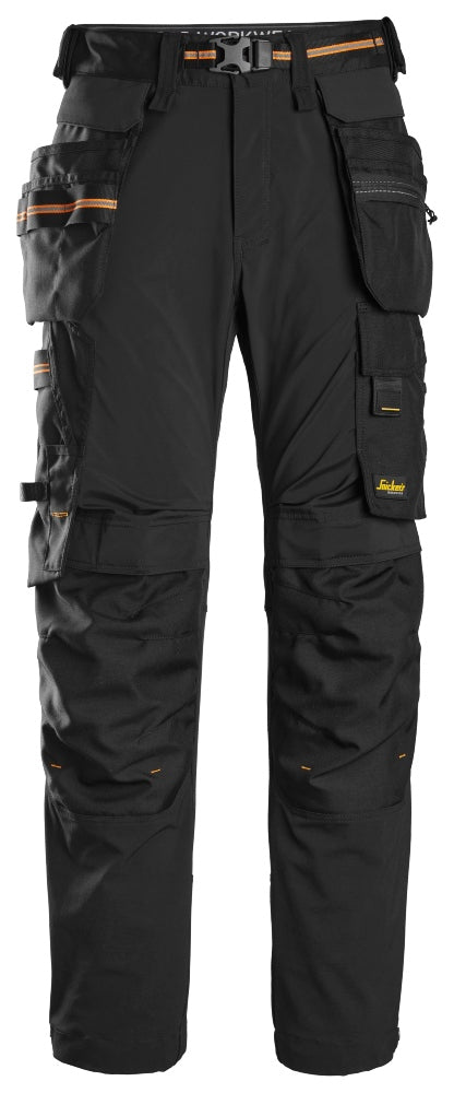 Snickers Workwear 65150404050 - 6515 Pantalones largos de trabajo cortaviento GORE® Windstopper® AllroundWork negro talla 50