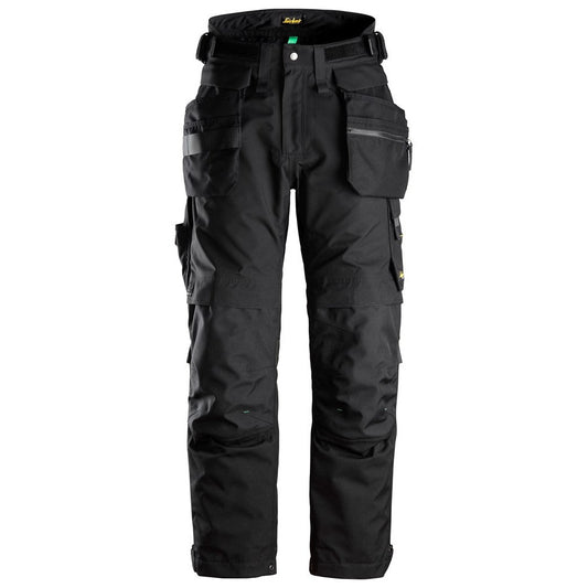 Snickers Workwear - 6580 Black FlexiWork Trousers with GORETEX® 37.5® and Floating Pockets