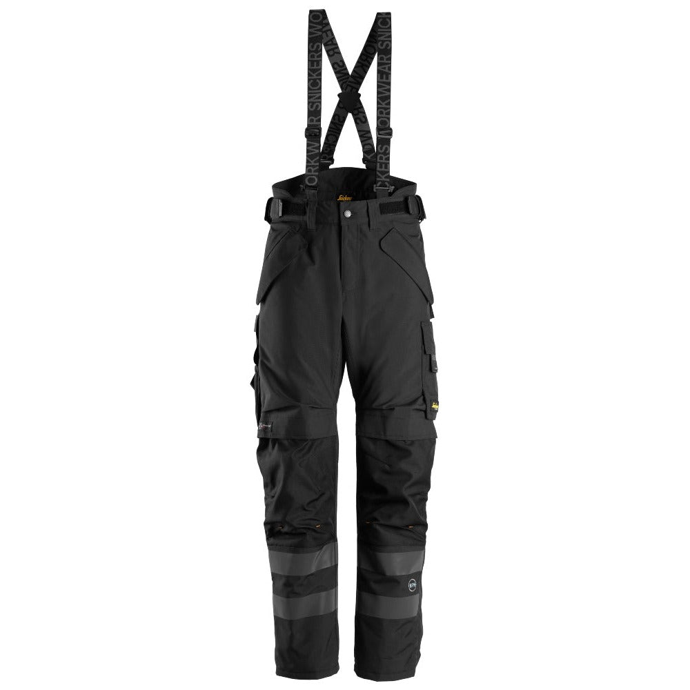 Snickers Workwear - 6620 Pantalones largos de trabajo impermeables 37.5® acolchados con doble capa AllroundWork negro