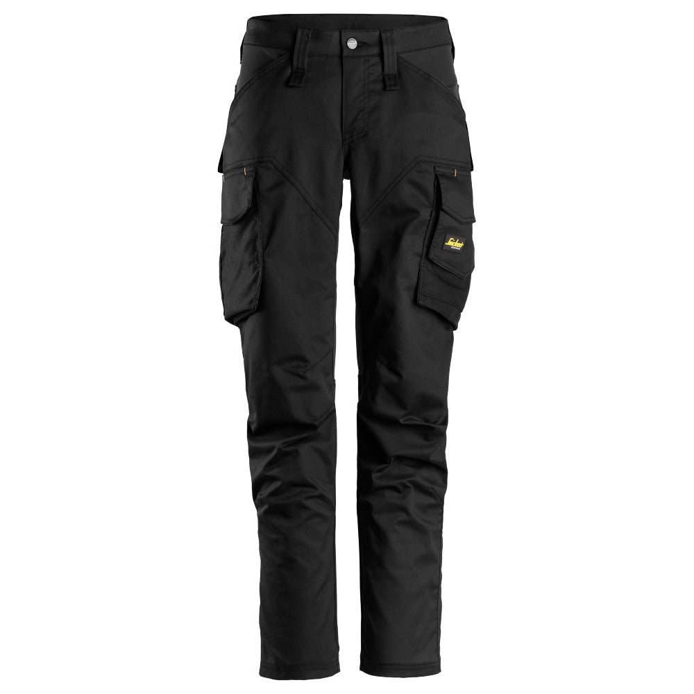 Snickers Workwear - 6703 Women's Stretch Long Work Trousers with Knee Pads, Black