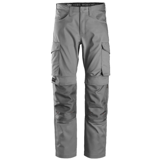 Snickers Workwear - 6801 Long Trousers Services + Knee Pad Holder Grey
