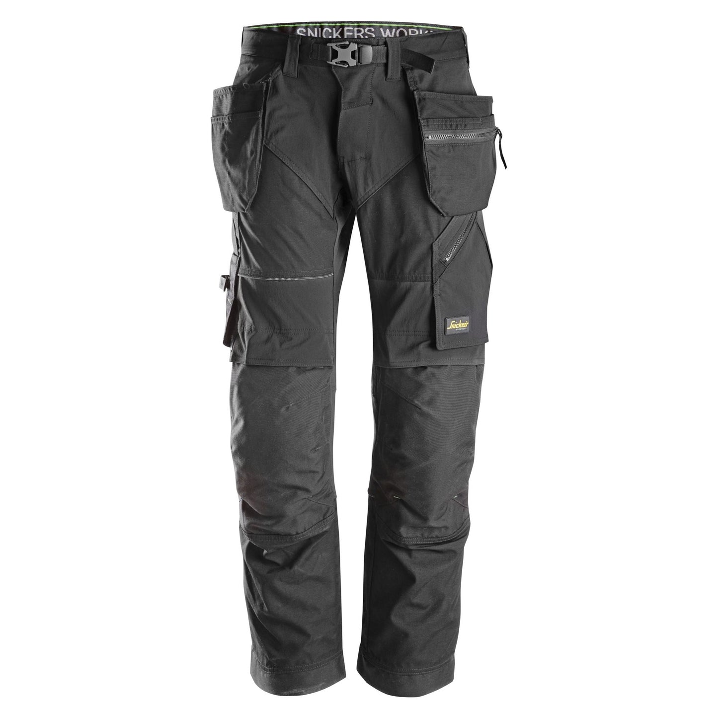 Snickers Workwear - 6902 FlexiWork Long Trousers with Floating Pockets, Black