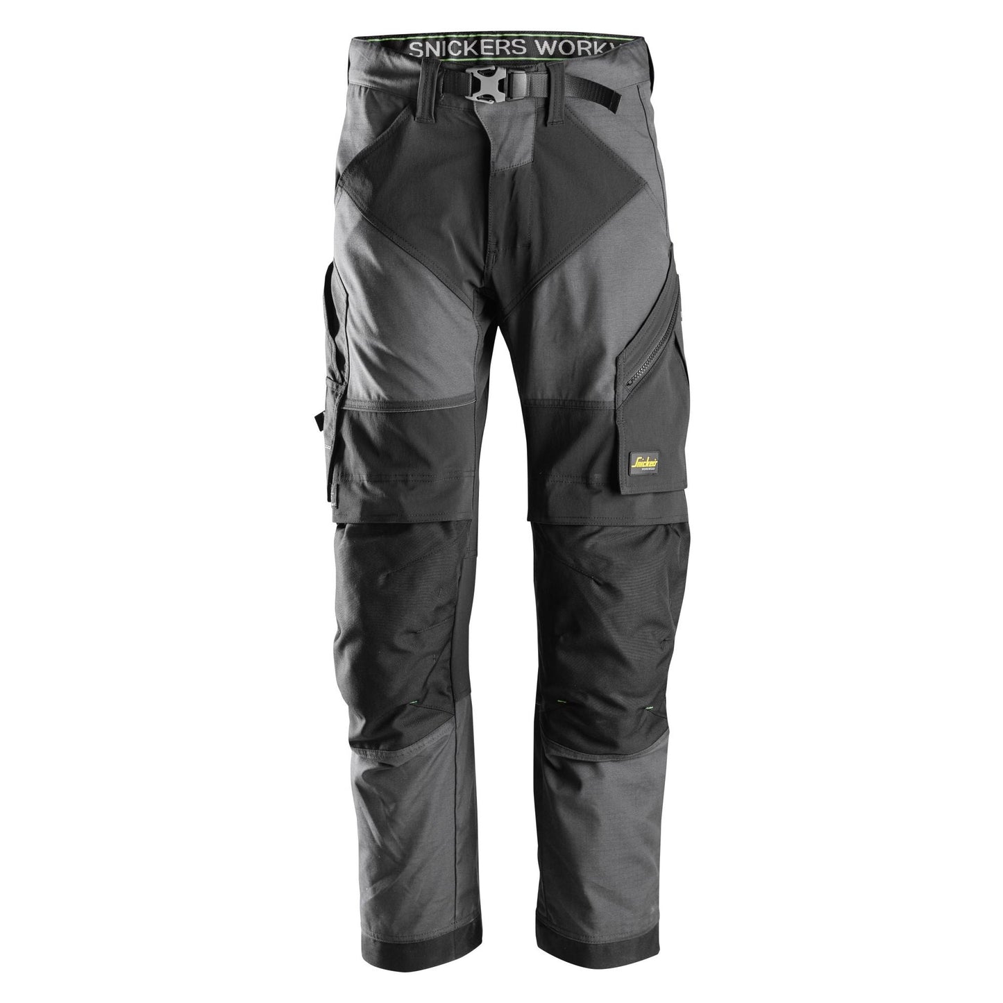 Snickers Workwear - 6903 FlexiWork Long Trousers, Steel Grey/Black