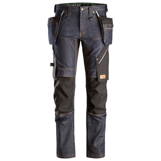 Snickers Workwear - 6955 FlexiWork Denim Long Trousers with Floating Pockets