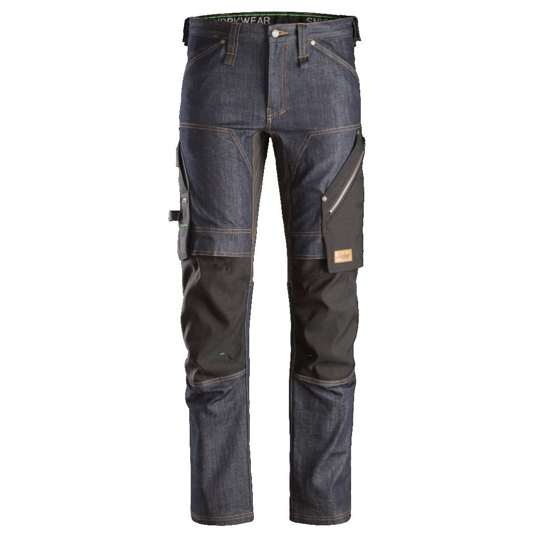 Snickers Workwear - 6956 Pantalones largos de trabajo FlexiWork en tejido vaquero