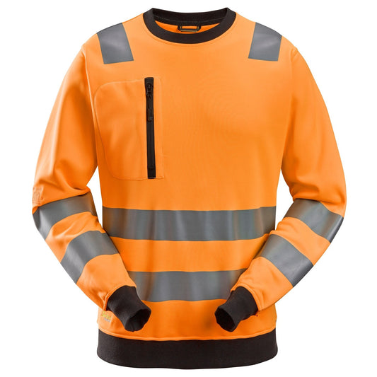 Snickers Workwear - 8037 Sudadera de alta visibilidad clase 2/3 naranja