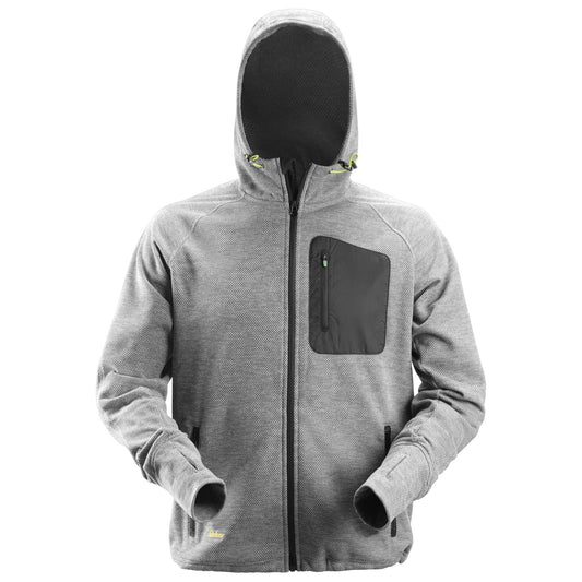 Snickers Workwear - 8041 Sudadera con capucha y forro polar Flexiwork gris-negro