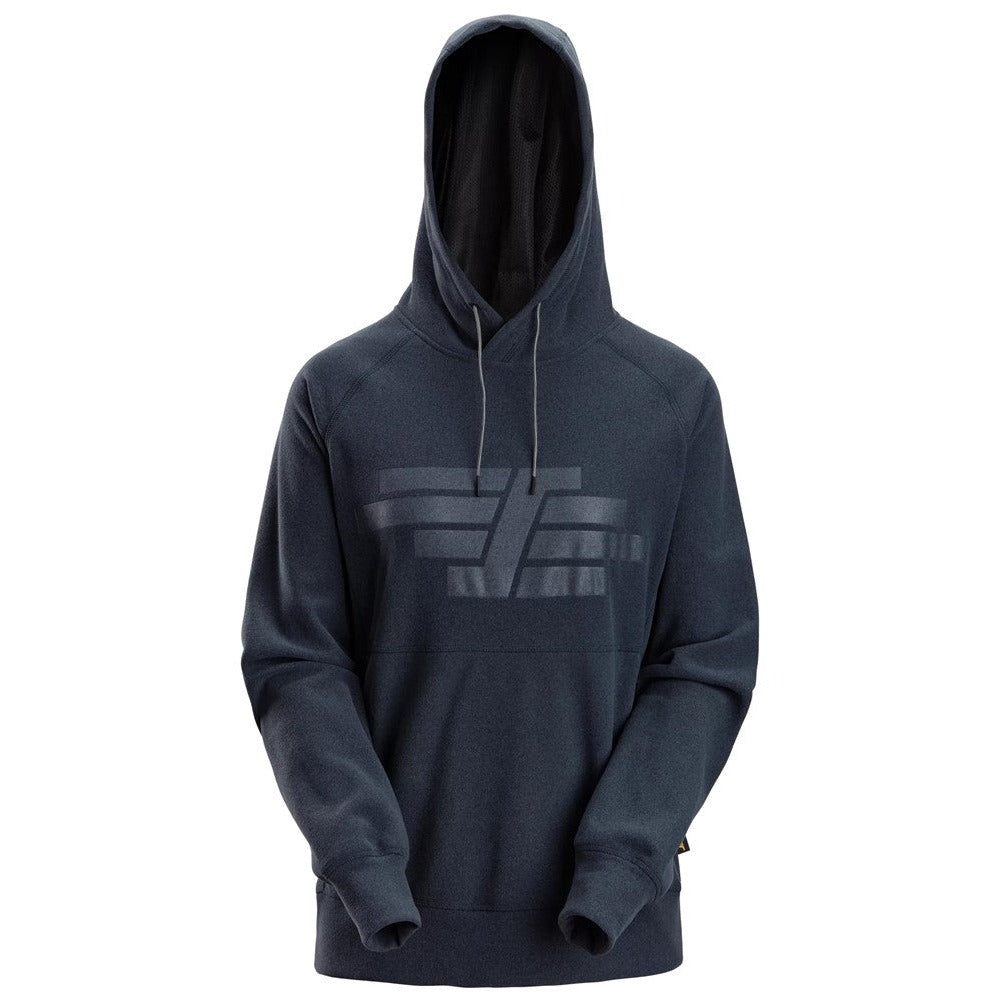 Snickers Workwear - 8070 Sudadera mujer AllroundWork Polartec® con capucha de rizo color azul marino jaspeado