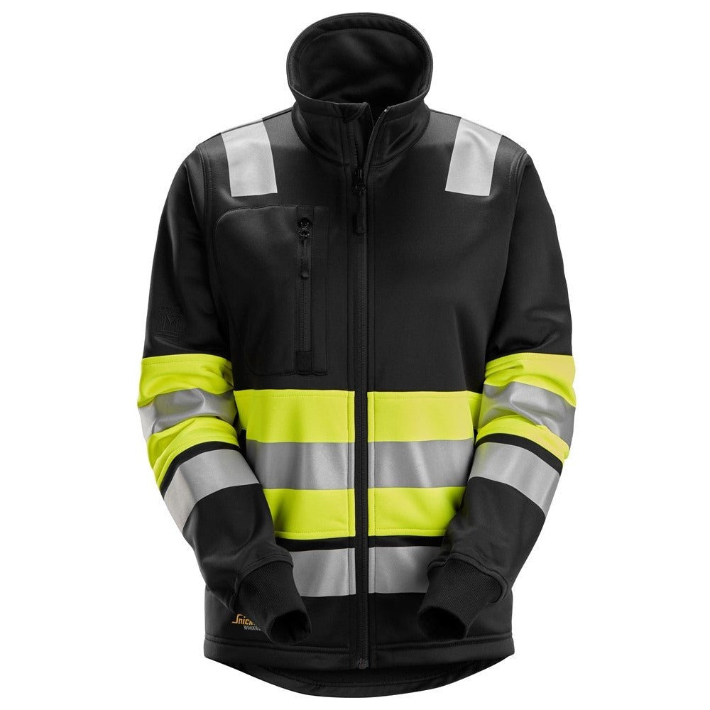 Snickers Workwear - 8077 Women's High Visibility Class 1 Full Zip Jacket, Yellow/Black