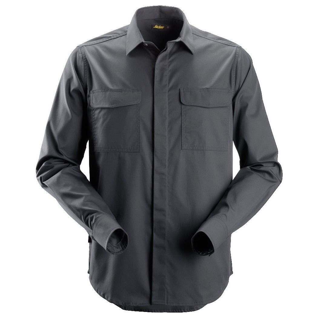 Snickers Workwear - 8510 Camisa Servicios manga larga Gris acero