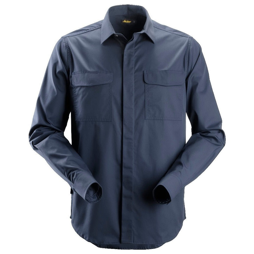 Snickers Workwear - 8510 Camisa Servicios manga larga Azul marino