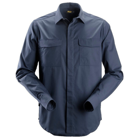 Snickers Workwear - 8510 Camisa Servicios manga larga Azul marino