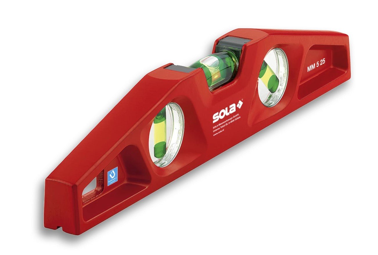 Sola MM525 - Nivel de burbuja de fundición MM 5 25 (250 mm) - Ferrotecnia