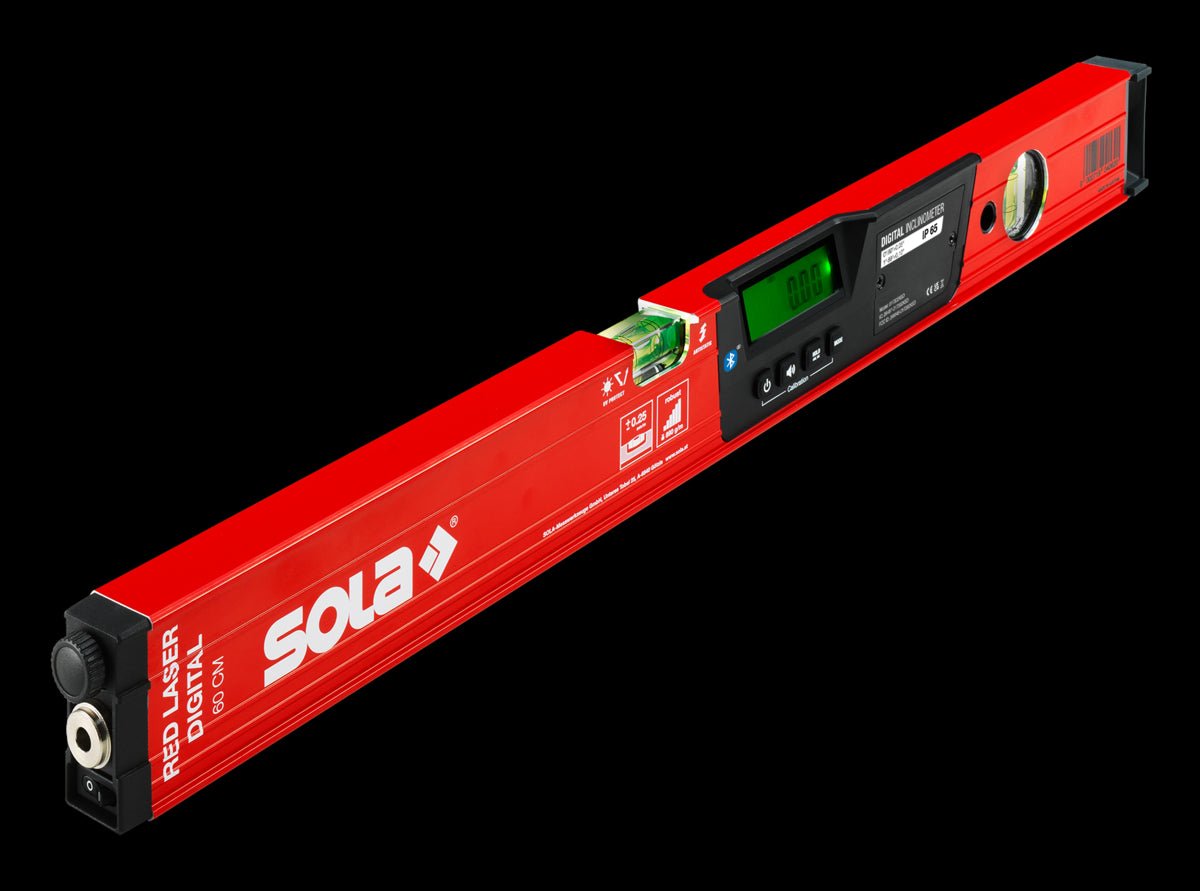 Sola RED60LASERDIGITAL - Nivel láser de burbuja con inclinómetro electrónico digital Red Laser Digital - Ferrotecnia