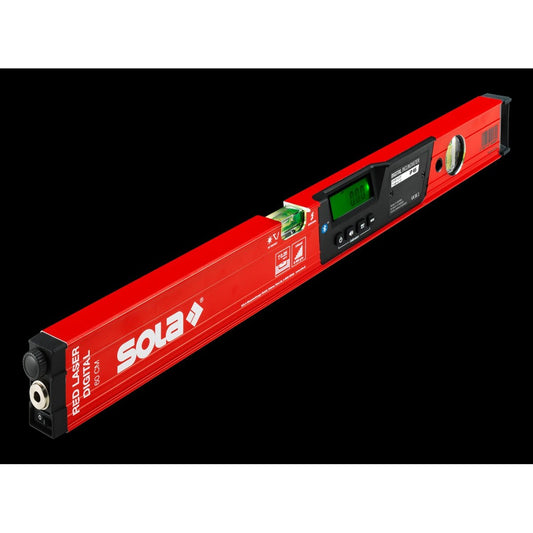 Sola RED60LASERDIGITAL - Red Laser Digital Bubble Laser Level with Electronic Digital Inclinometer