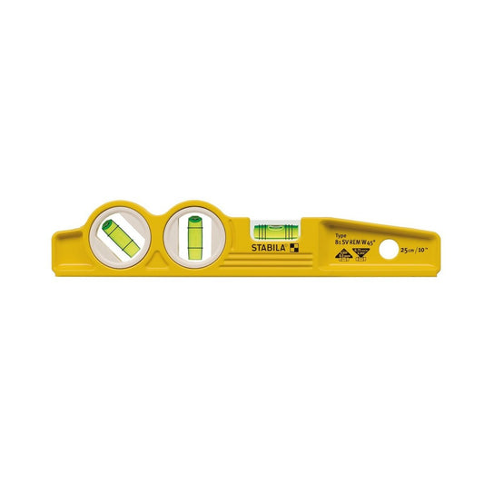 Stabila 166724 - Spirit level with magnetic base and 45º bubble Stabila Torpedo 81SREM 45º of 25 cm. with belt holster
