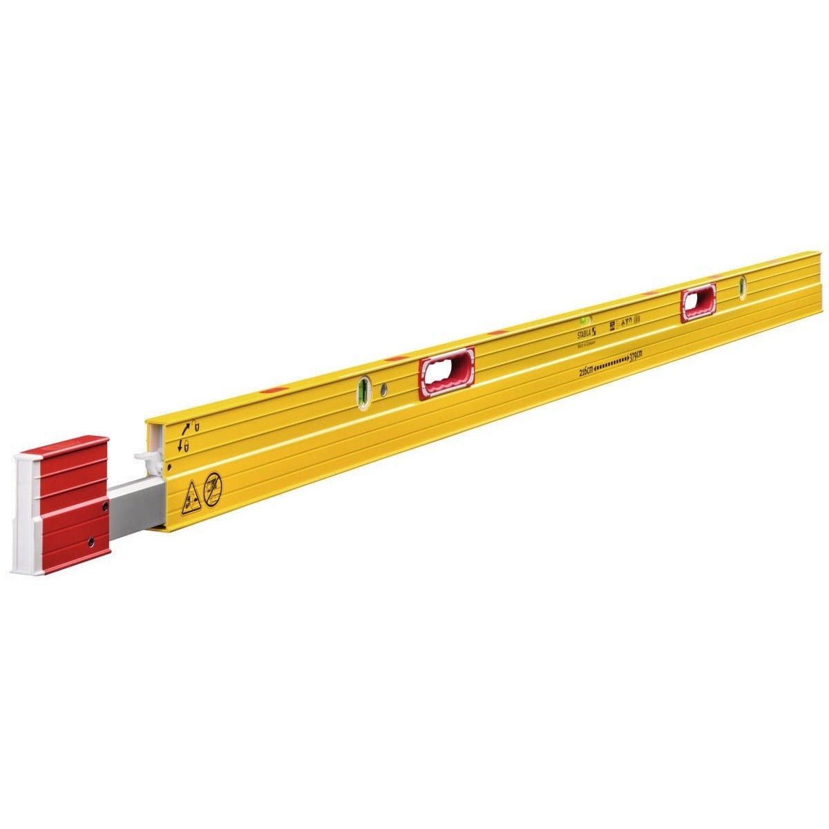 Stabila 177119 - Nivel de burbuja telescópico modelo 106 TM, 216–379 cm - Ferrotecnia