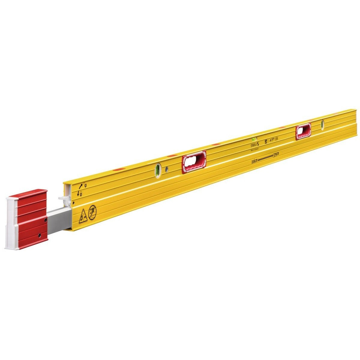 Stabila 177119 -  Nivel de burbuja telescópico modelo 106 TM, 216–379 cm