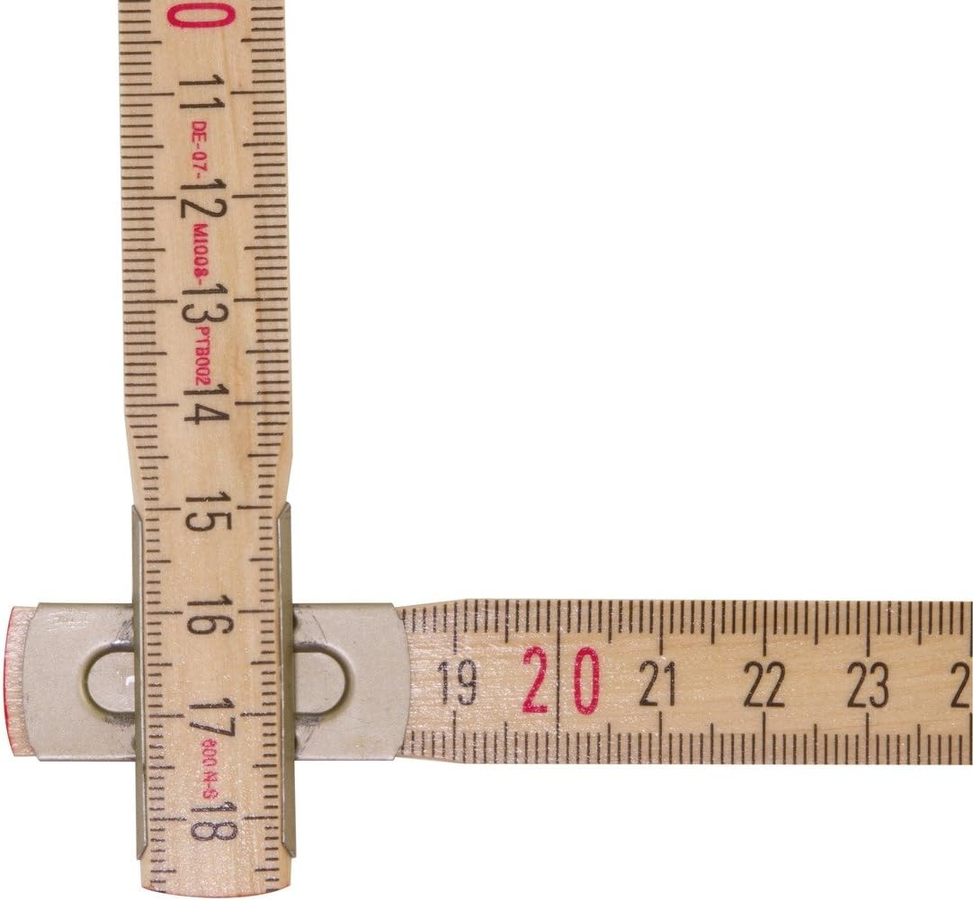 Stabila 182144 - Metro plegable de madera Stabila 607N - S10 en cm. y pulgadas - Ferrotecnia