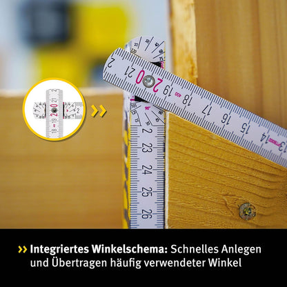 Stabila 190743 - Metro plegable de madera Stabila GEO 4107 de 3 m. - Ferrotecnia