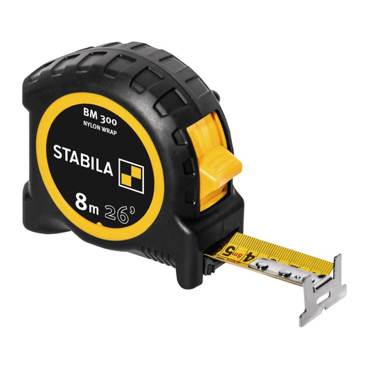 Stabila 195731 - BM 300 Tape Measure, 8 m (26'), cm/in scale