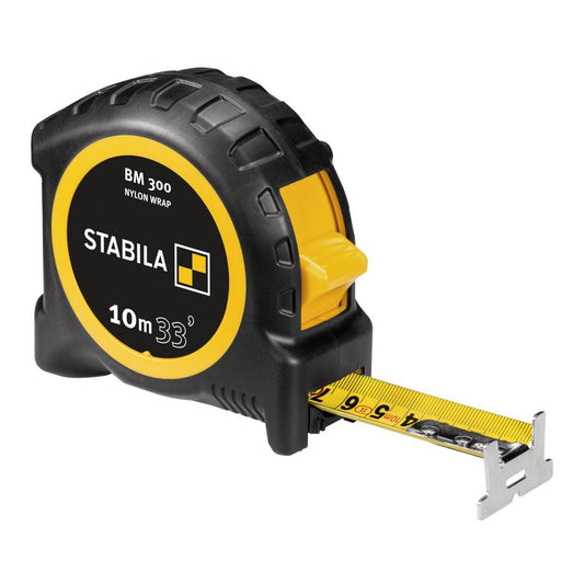 Stabila 198428 - BM 300 Tape Measure, 10 m (33'), cm/in scale