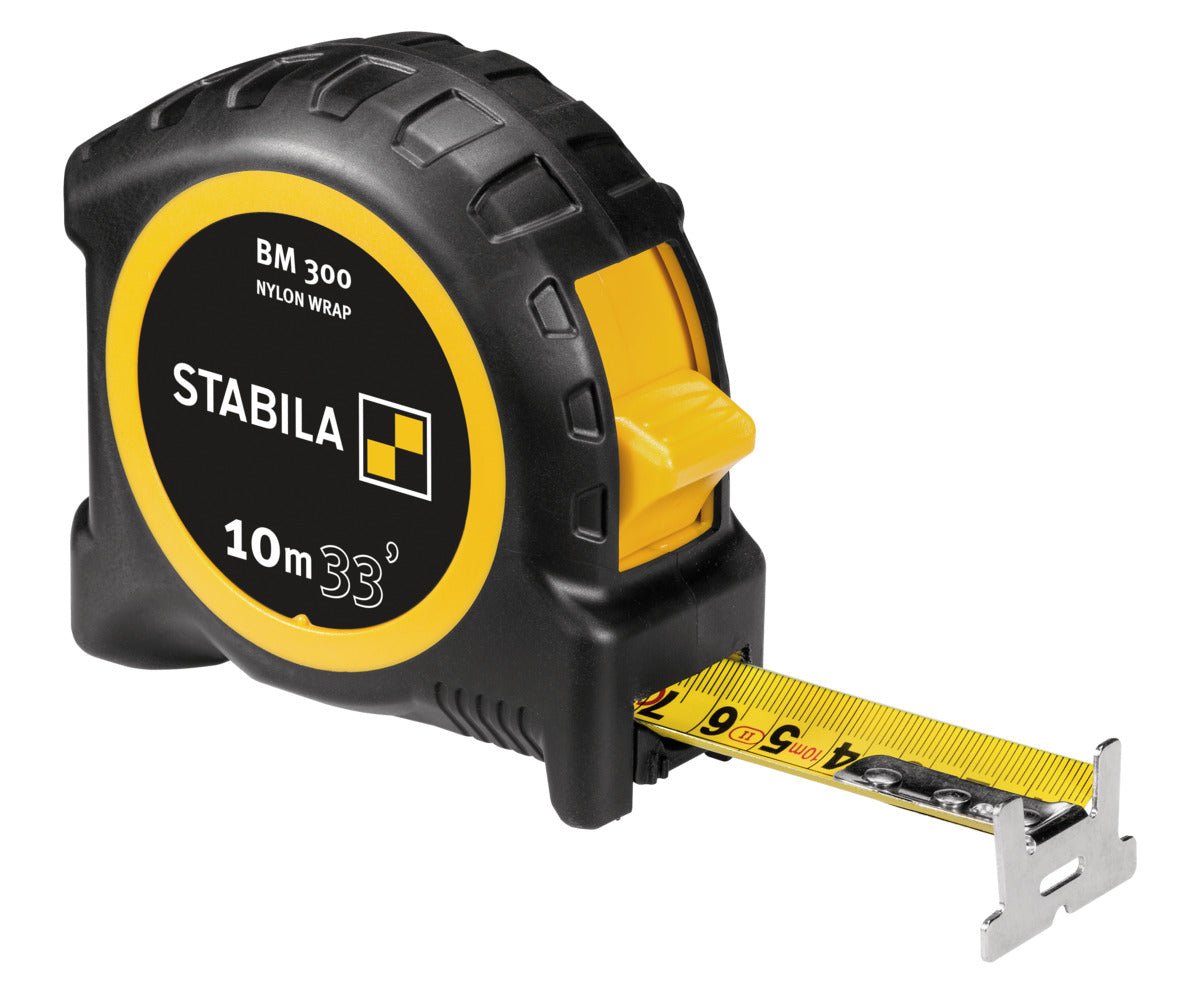 Stabila 198428 - Flexómetro BM 300, 10 m (33'), escala cm/pulg. - Ferrotecnia