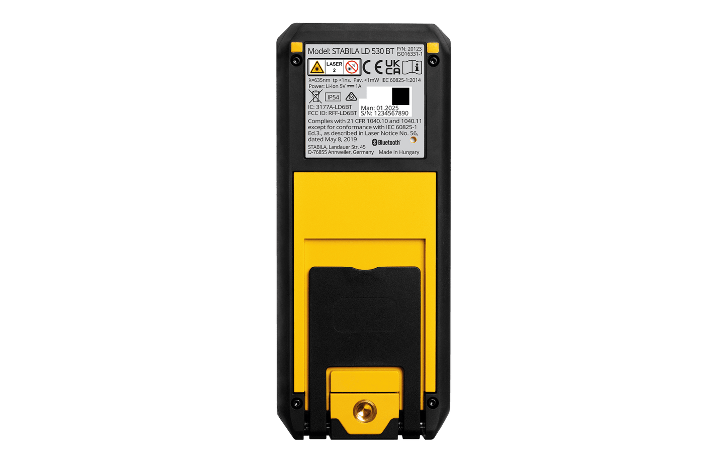 Stabila 20123 - Medidor de distancia láser LD 530 BT, Bluetooth 5.0 - Ferrotecnia