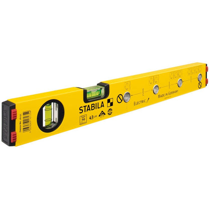 Stabila 161354 - Niveau Stabila Série 70 E 43 cm pour électriciens.