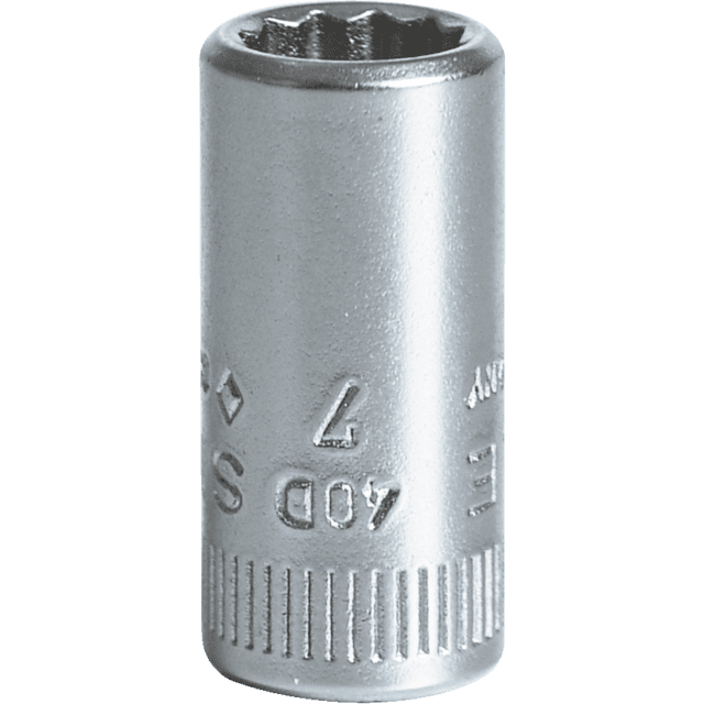 Stahlwille 01030007 - Llave de vaso 1/4" 7 mm L.23 mm - Ferrotecnia