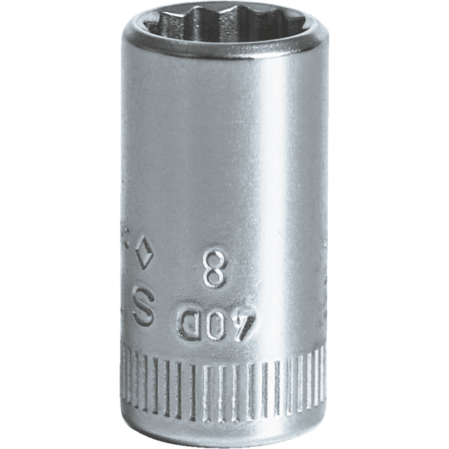 Stahlwille 01030008 - Llave de vaso 1/4" 8 mm L.23 mm - Ferrotecnia