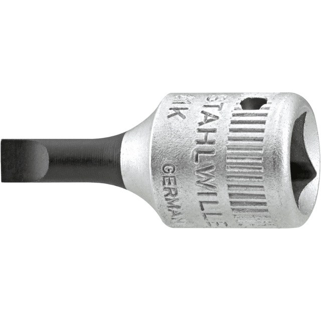 Stahlwille 01280006 - Llave de vaso para destornillador 1/4" 0,6 x 3,5 mm L. 28 mm - Ferrotecnia
